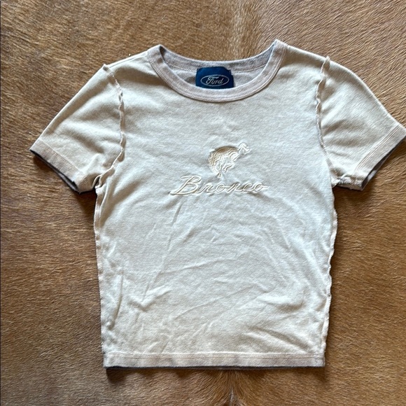 Ford Bronco Tan Baby Tee - Picture 1 of 3